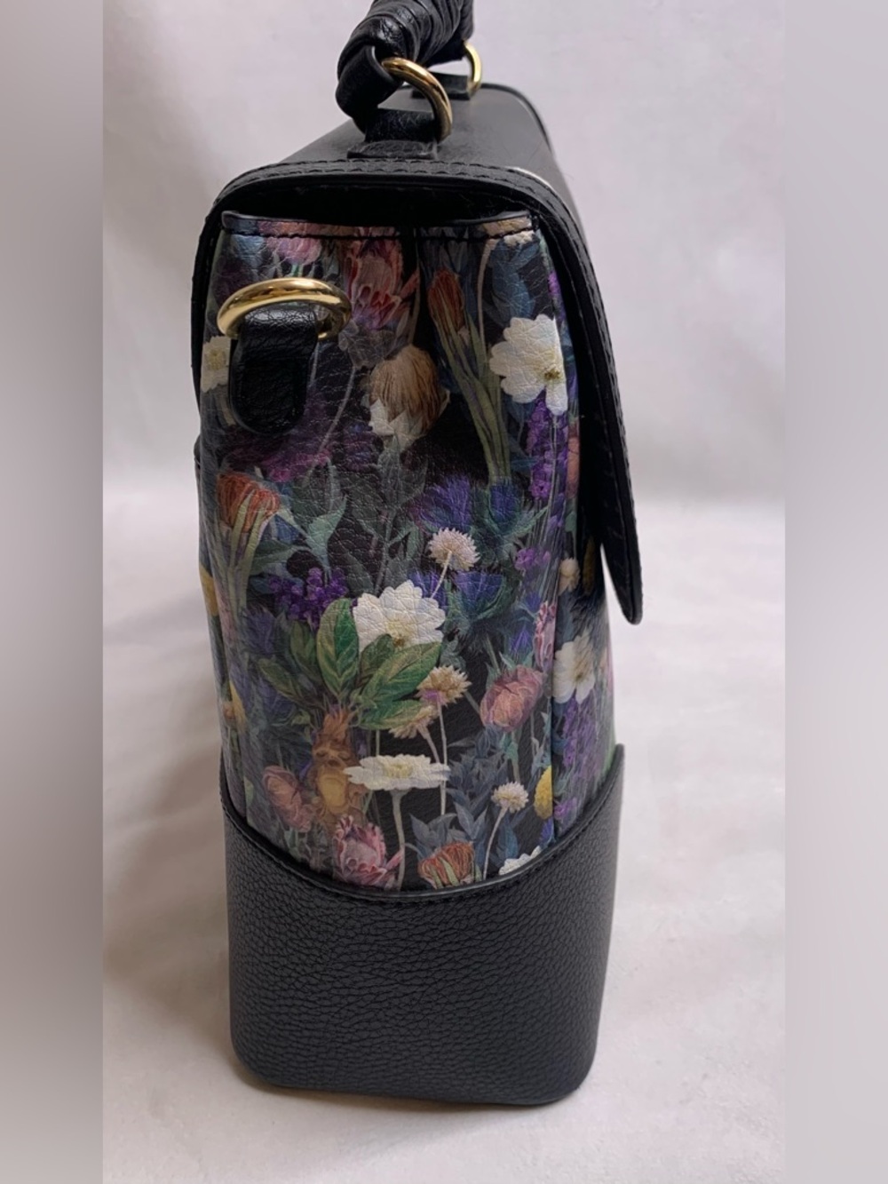 BoxLunch Exclusive Harry Potter Botanical Pets Handbag Hedwig Crookshanks Floral - Picture 8 of 12
